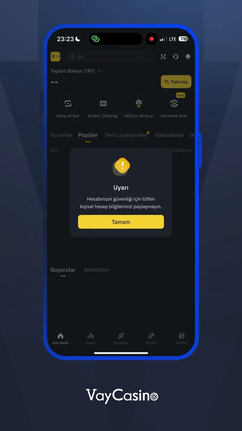 Binance TR TL Yatırma